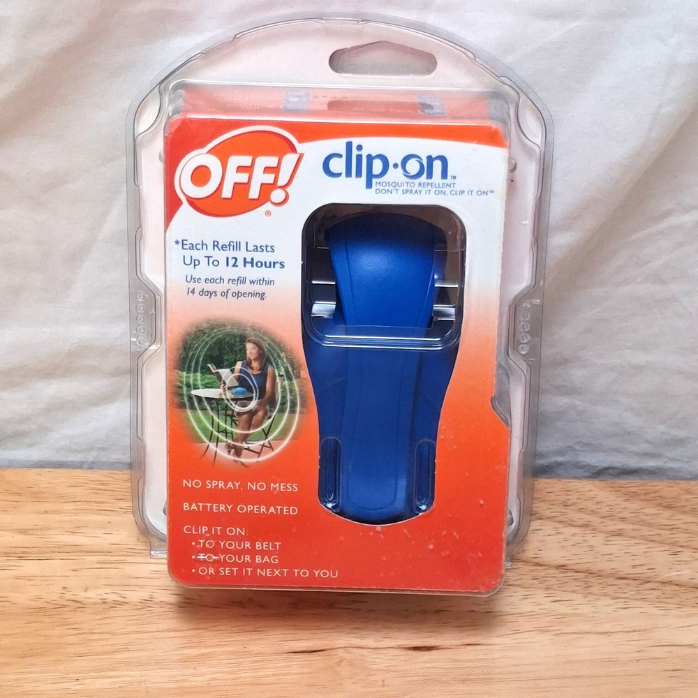Off! Clip-on Fan Circulated Mosquito Repellent w/ 1 Refill New